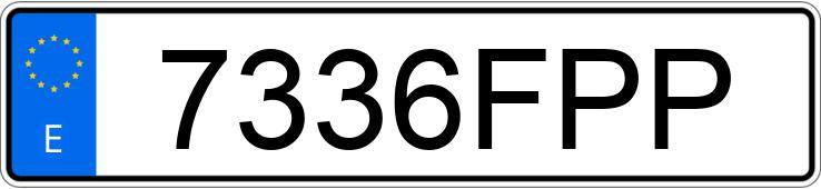 Numer rejestracyjny 7336FPP posiada AUDI Q7