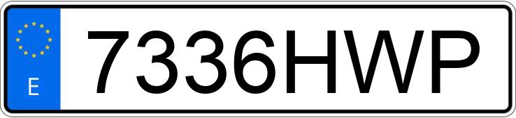 Numer rejestracyjny 7336HWP posiada SEAT LEON