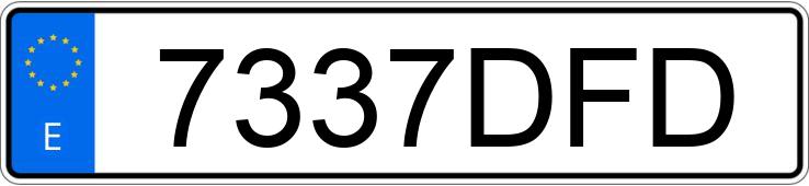 Numer rejestracyjny 7337DFD posiada CITROEN C5