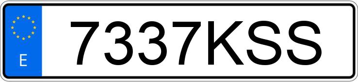 Numer rejestracyjny 7337KSS posiada YAMAHA MT 09