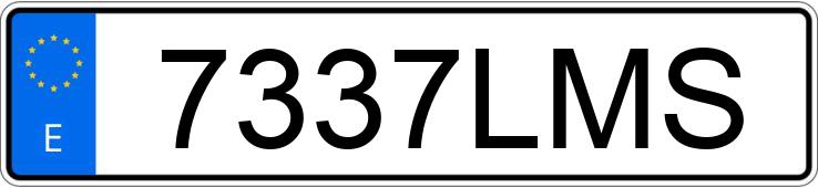 Numer rejestracyjny 7337LMS posiada FIAT 500