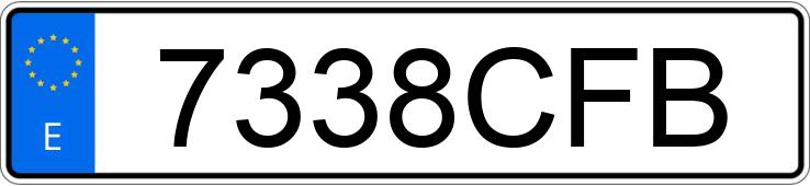 Numer rejestracyjny 7338CFB posiada BMW SERIE 3 Numer rejestracyjny 7338CFB posiada BMW SERIE 3