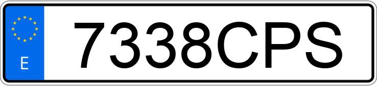 Il numero di registrazione 7338CPS ha SEAT LEON