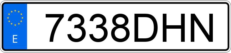 Numer rejestracyjny 7338DHN posiada AUDI A4