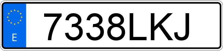 Numer rejestracyjny 7338LKJ posiada DODGE CHARGER