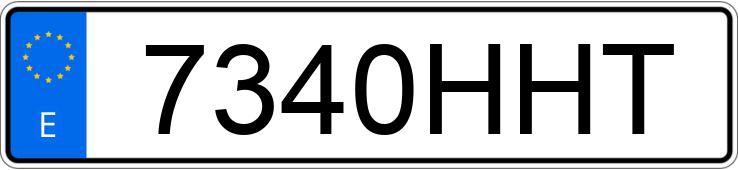 Numer rejestracyjny 7340HHT posiada AUDI Q3