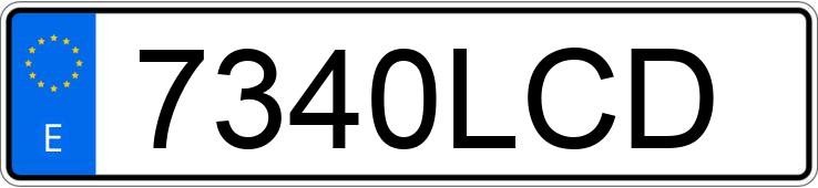 Numer rejestracyjny 7340LCD posiada AUDI A1 SPORTBACK