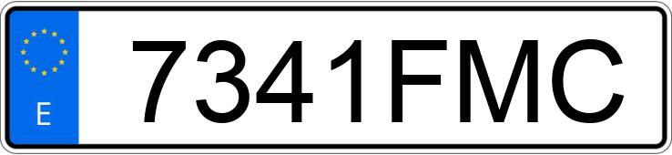 Registreringsnumret 7341FMC har SUZUKI JIMNY
