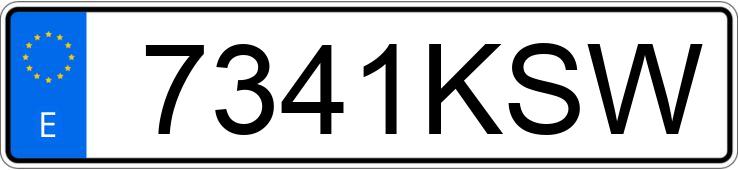 Numer rejestracyjny 7341KSW posiada VOLKSWAGEN CADDY