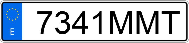 Numer rejestracyjny 7341MMT posiada MAZDA MAZDA3