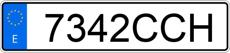 Registreringsnummeret 7342CCH har CITROEN C5