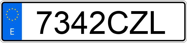 Registreringsnummeret 7342CZL har Opel Vectra