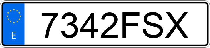 Numer rejestracyjny 7342FSX posiada AUDI A3 SPORTBACK