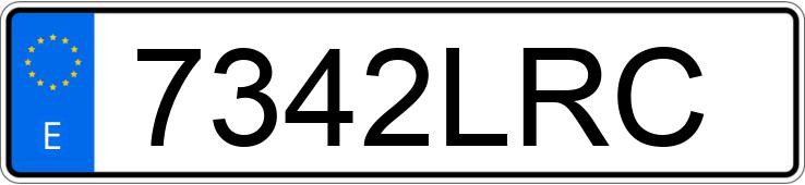 Numer rejestracyjny 7342LRC posiada KYMCO AGILITY CARRY