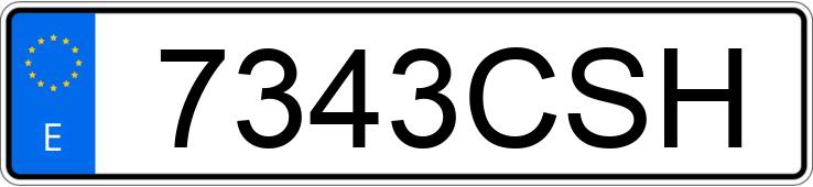 Numer rejestracyjny 7343CSH posiada SEAT LEON