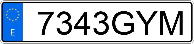 Numer rejestracyjny 7343GYM posiada AUDI A5 SPORTBACK Numer rejestracyjny 7343GYM posiada AUDI A5 SPORTBACK