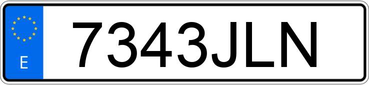 Numer rejestracyjny 7343JLN posiada FIAT 500