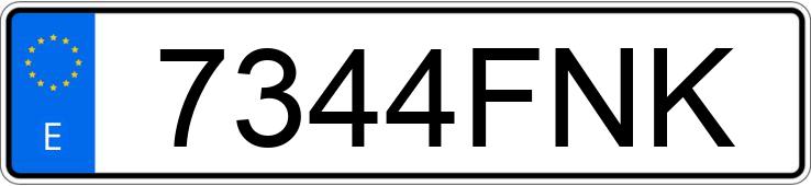 Numer rejestracyjny 7344FNK posiada MINI MINI