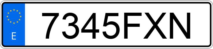 Numer rejestracyjny 7345FXN posiada BMW SERIE 1