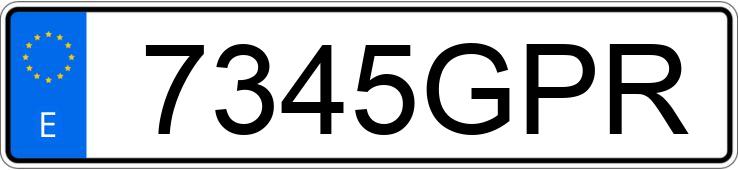 Numer rejestracyjny 7345GPR posiada HYUNDAI I30