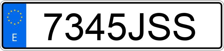 Numer rejestracyjny 7345JSS posiada SEAT IBIZA Numer rejestracyjny 7345JSS posiada SEAT IBIZA