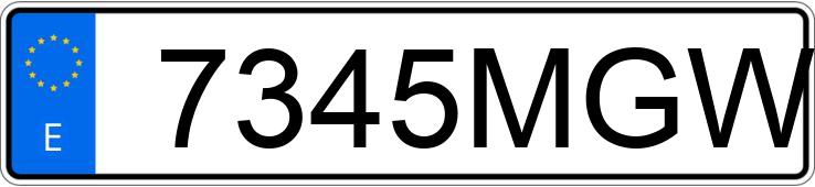 Numer rejestracyjny 7345MGW posiada KIA NIRO