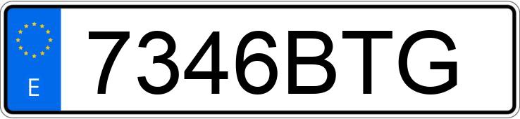 Numer rejestracyjny 7346BTG posiada AUDI TT