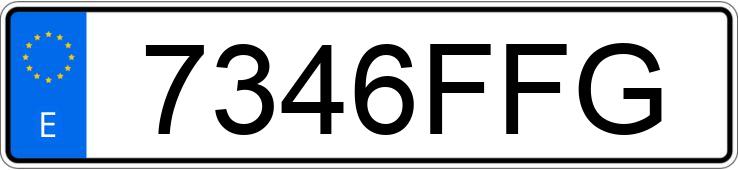 Die Registrierungsnummer 7346FFG hat FORD FOCUS