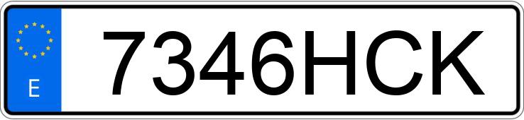 Numer rejestracyjny 7346HCK posiada NISSAN QASHQAI