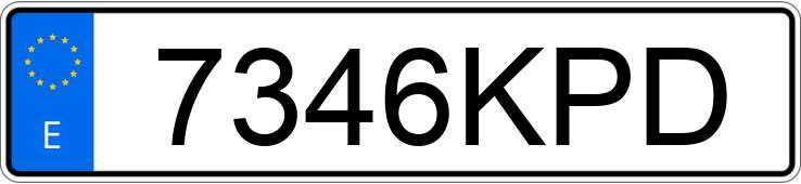 Numer rejestracyjny 7346KPD posiada OPEL CORSA