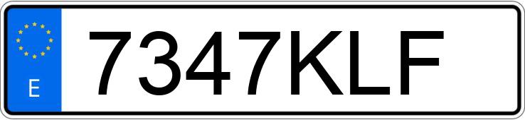 Numer rejestracyjny 7347KLF posiada FIAT FIORINO