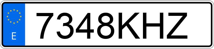 Numer rejestracyjny 7348KHZ posiada MERCEDES VITO