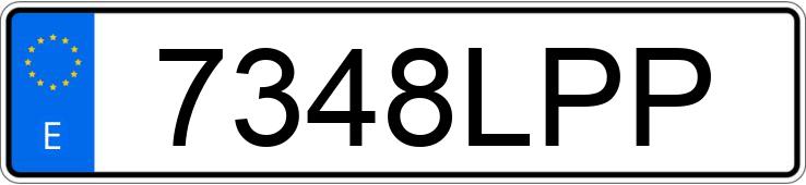 Numer rejestracyjny 7348LPP posiada TESLA MODEL 3 Numer rejestracyjny 7348LPP posiada TESLA MODEL 3