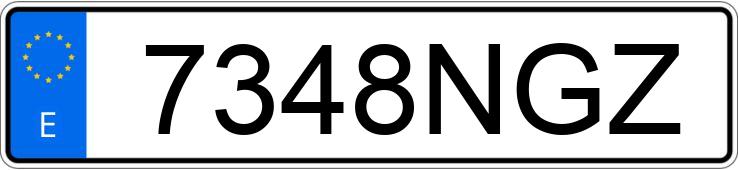 Numer rejestracyjny 7348NGZ posiada MG MG5