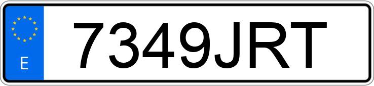 Numer rejestracyjny 7349JRT posiada DACIA DUSTER