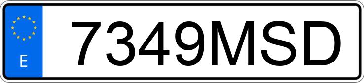 Numer rejestracyjny 7349MSD posiada CITROEN C4
