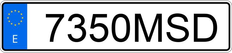 Numer rejestracyjny 7350MSD posiada MERCEDES E (213)