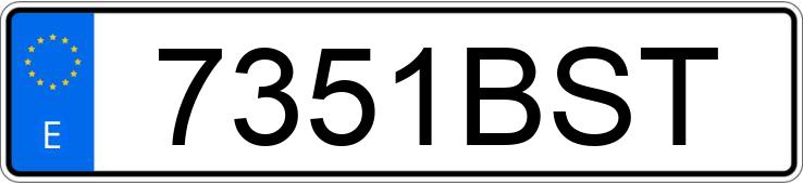 Numer rejestracyjny 7351BST posiada BMW SERIE 3