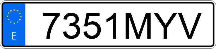 Numer rejestracyjny 7351MYV posiada VOLKSWAGEN TIGUAN