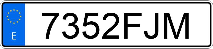 Numer rejestracyjny 7352FJM posiada SEAT LEON