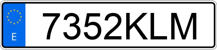 Numer rejestracyjny 7352KLM posiada PEUGEOT PARTNER