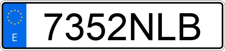 Numer rejestracyjny 7352NLB posiada MERCEDES C (204)