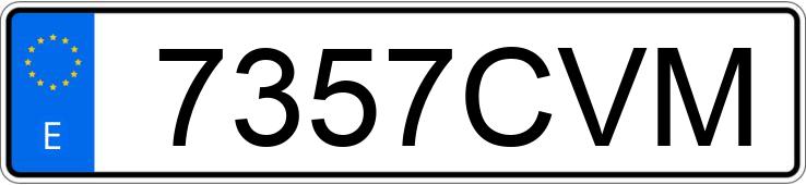Numer rejestracyjny 7357CVM posiada CITROEN C2