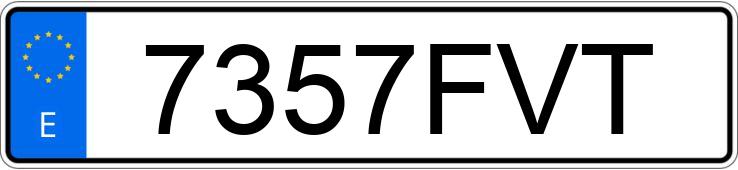 Numer rejestracyjny 7357FVT posiada FORD FIESTA
