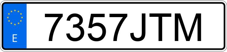 Numer rejestracyjny 7357JTM posiada PEUGEOT PARTNER