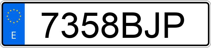 Numer rejestracyjny 7358BJP posiada RENAULT CLIO