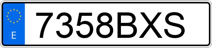 Numer rejestracyjny 7358BXS posiada AUDI A3