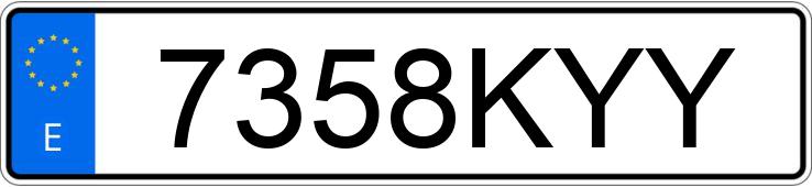 Numer rejestracyjny 7358KYY posiada YAMAHA MT 07