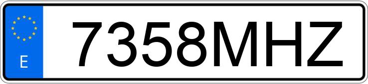 Numer rejestracyjny 7358MHZ posiada KYMCO AGILITY CARRY