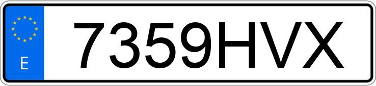 Numer rejestracyjny 7359HVX posiada AUDI A1 SPORTBACK